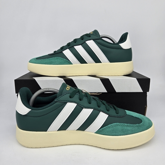 New adidas Barreda Lifestyle Collegiate Green Core White Men's Shoes Size 10 - Picture 6 of 8